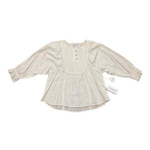 Women’s Apiece Apart White Cotton Blouse Deadstock with Tags